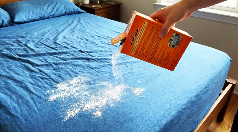 Sprinkle Baking Soda on Your Mattress Tonight